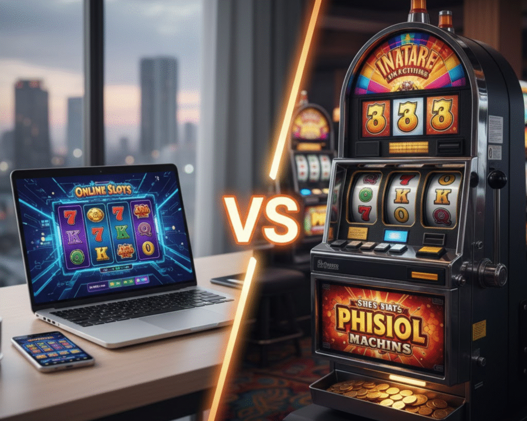 Online Slots vs Physical Machines
